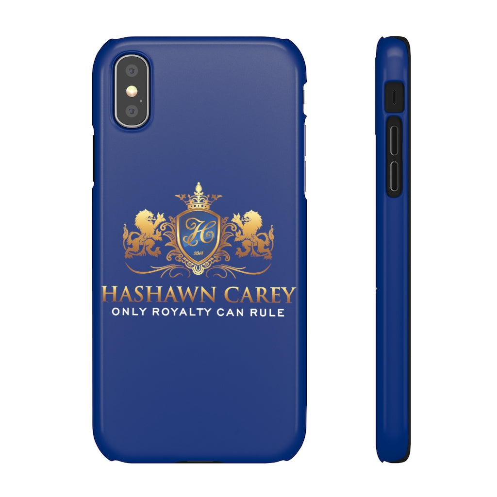 Hashawn Carey Logo Royal Blue Slim Phone Case