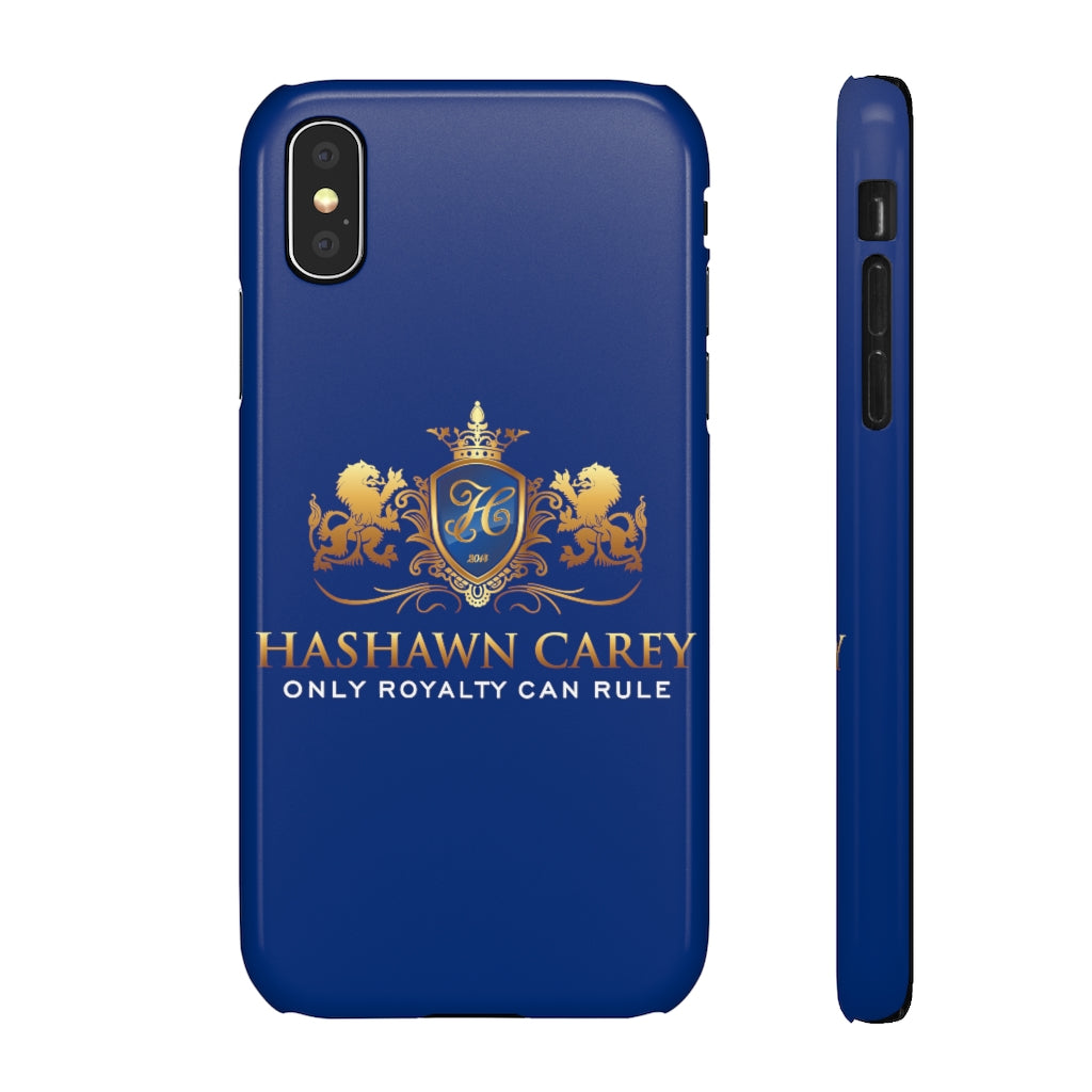 Hashawn Carey Logo Royal Blue Slim Phone Case