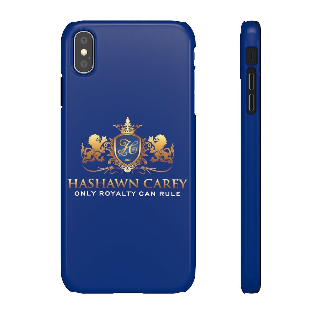 Hashawn Carey Logo Royal Blue Slim Phone Case