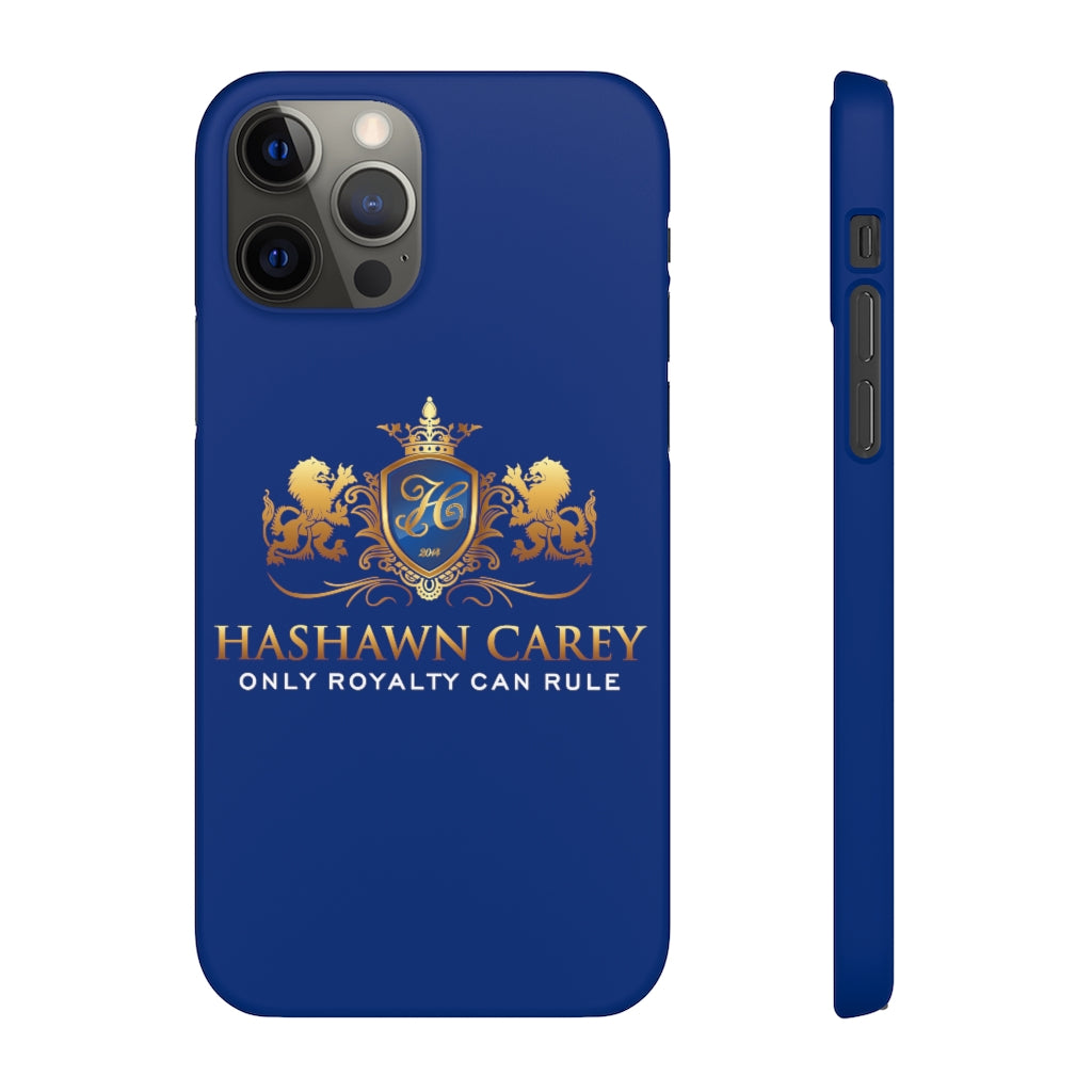 Hashawn Carey Logo Royal Blue Slim Phone Case