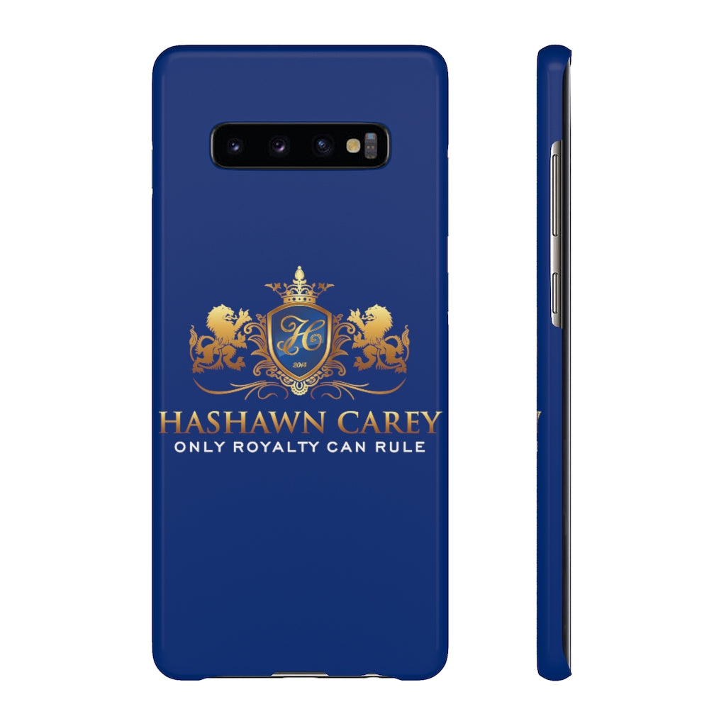 Hashawn Carey Logo Royal Blue Slim Phone Case