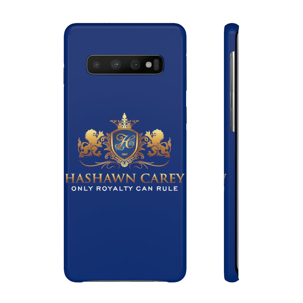Hashawn Carey Logo Royal Blue Slim Phone Case