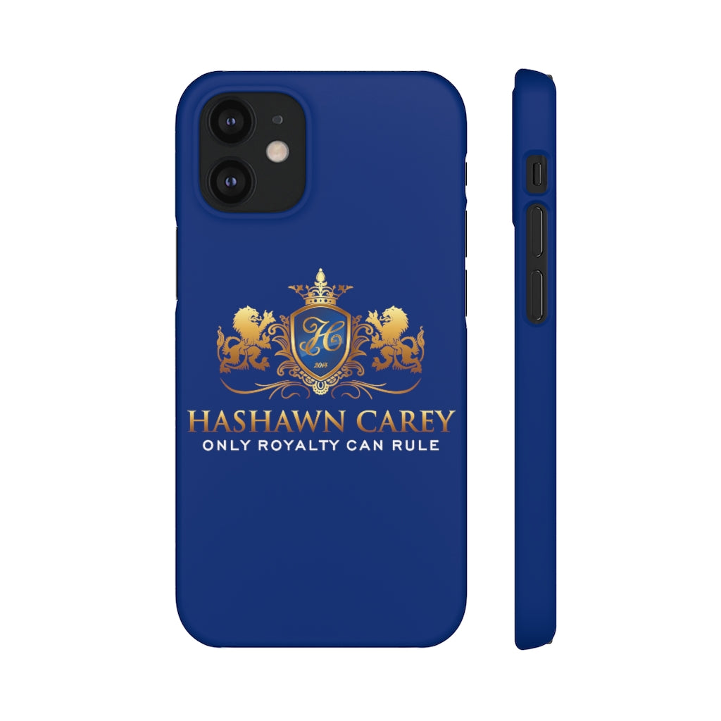 Hashawn Carey Logo Royal Blue Slim Phone Case