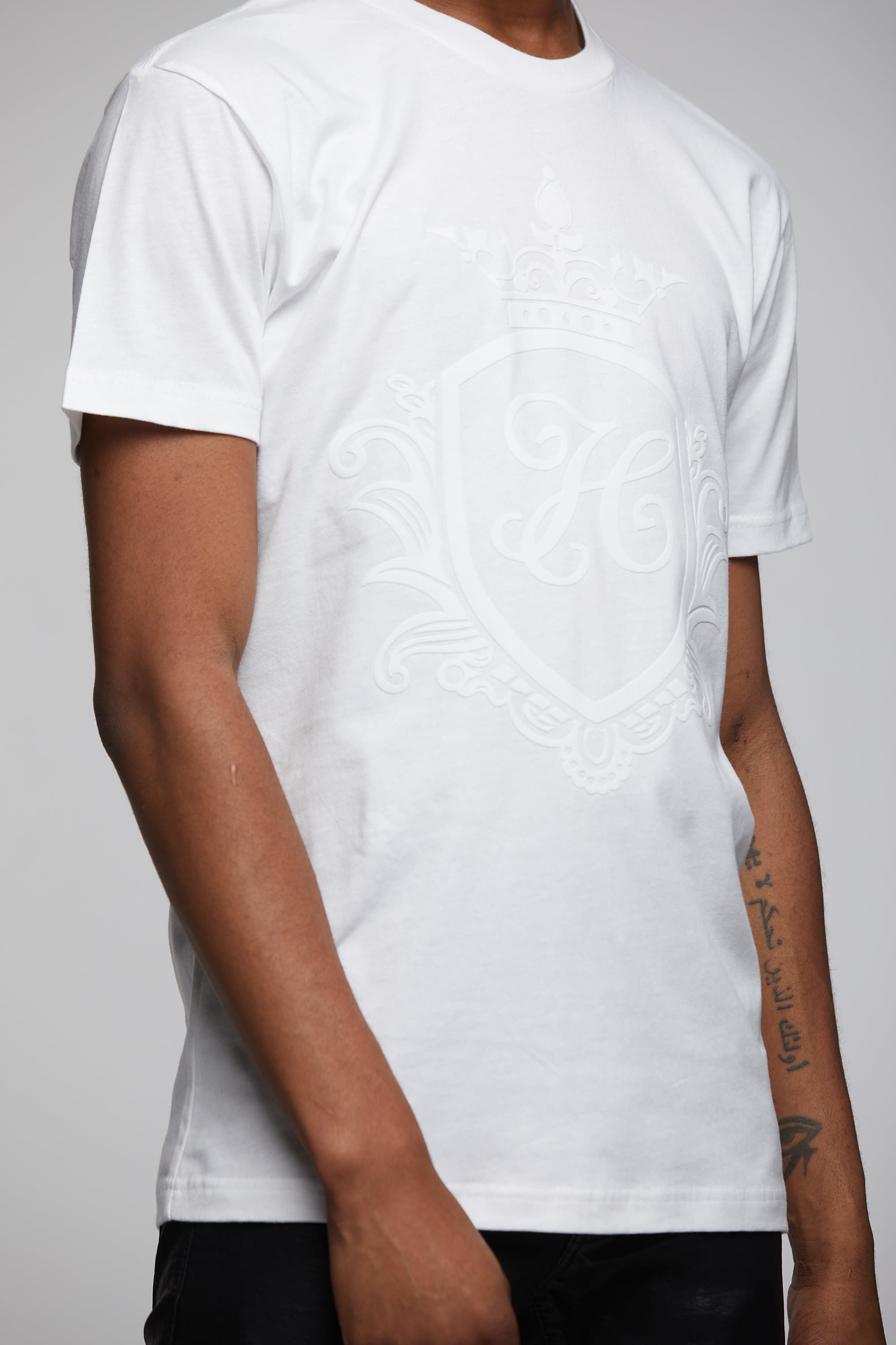 Hashawn Carey Apparel Blanc Sur Blanc